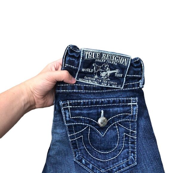 Vintage True Religion Jeans Size 31 BILLY BIG T Blue - Picture 10 of 12